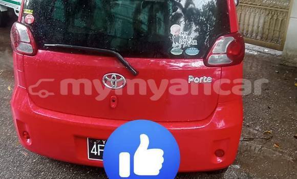 Buy Used Toyota Porte Red Car in Banmo in Kachin Buy Used Toyota Porte Red Car in Banmo in Kachin